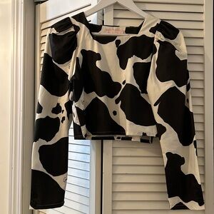 Lisa Says Gah Cow Print Top